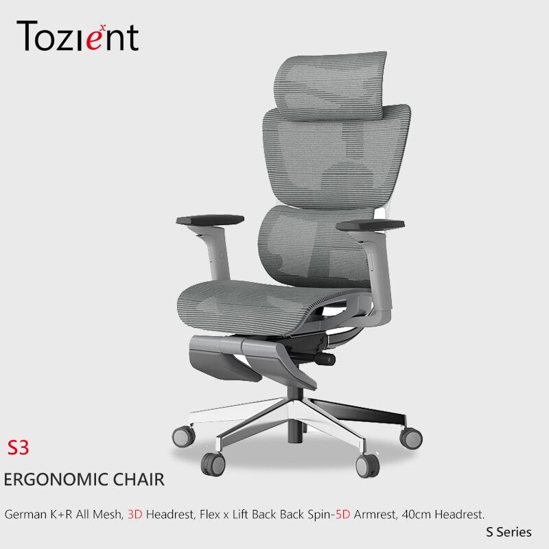 ToZient Ergonomic Office Chair,Adjustable Mechanism, Mesh Back and Seat  Support