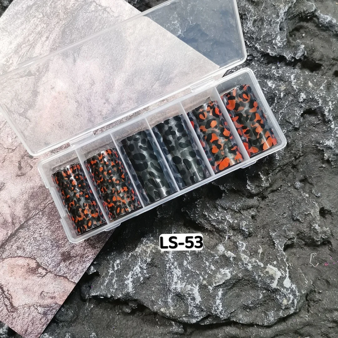 3pcs Tortoiseshell Amber Nails Foils Tortoise Shell Nail Art Transfer Foil Decals Wraps Tips Nail Manicure Decorations 4*100cm-Nail Inspo