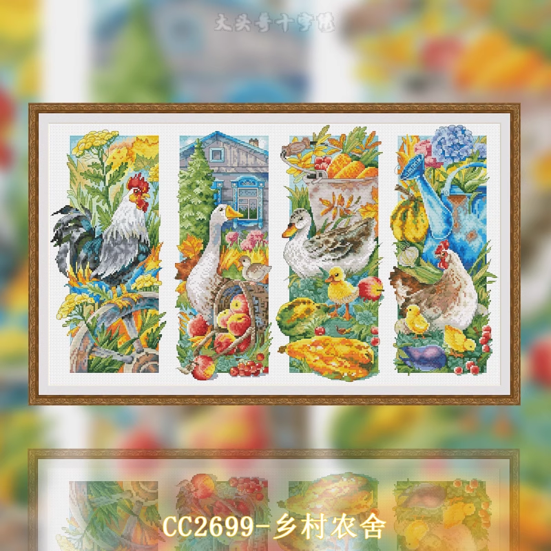 【CC2699- Rural Farmhouse】 Painting Fairy Cross Stitch