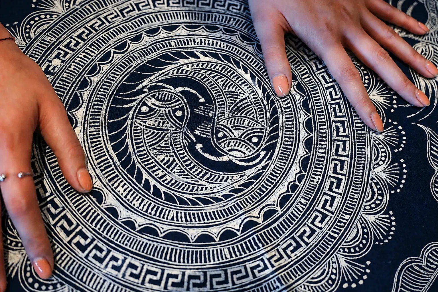 Traditional batik pattern design