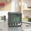 4-Side Digital Angle Finder Magnetic Level Box Electronic Cube Inclinometer Tool