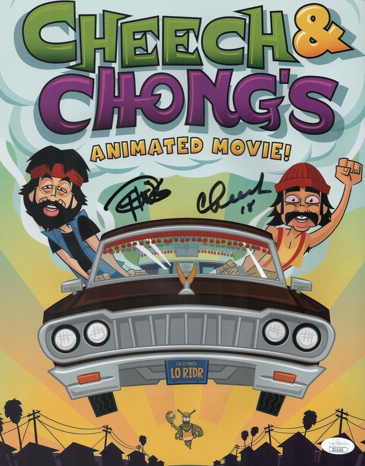 CHEECH AND CHONG Hand Signed 11x14 Photo Poster painting IN PERSON Autograph JSA COA Cert