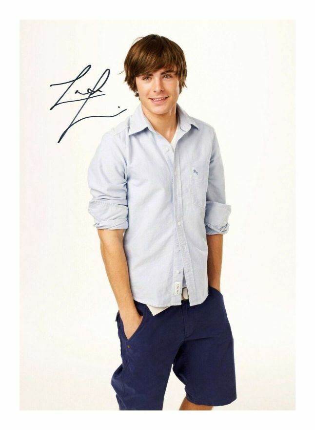 ZAC EFRON AUTOGRAPH SIGNED PP Photo Poster painting POSTER