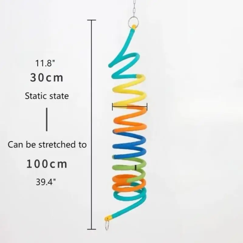 Parrot Macaron Spring Swing  Birdcagelab