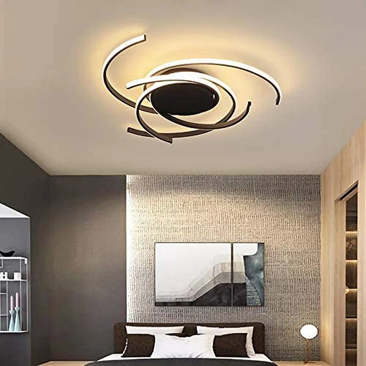 22'' Scattered Semicircle Painted Artistic Aluminum Silica Gel Flush Mount Lights Bedroom Ceiling Lights - Appledas