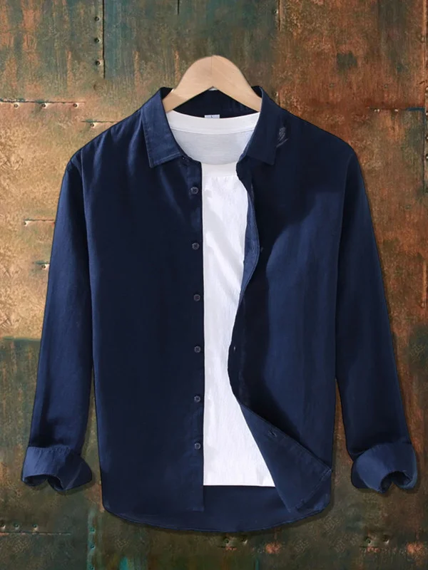 Men's retro casual simple shirt jacket