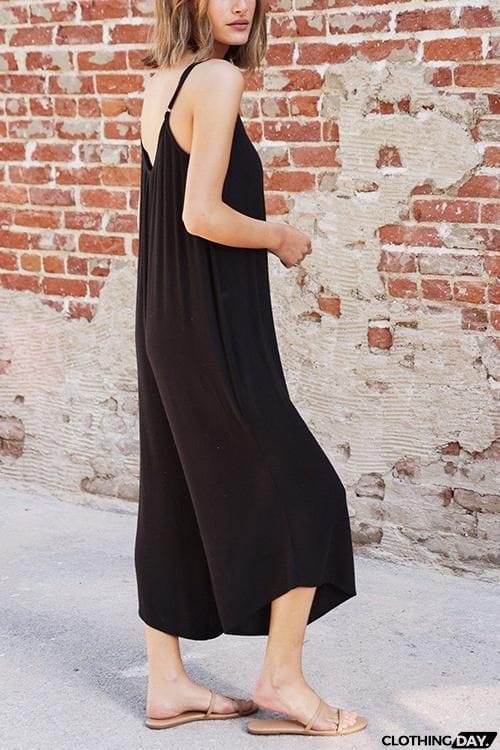 Chill Out Micro Rib Slip Jumpsuit