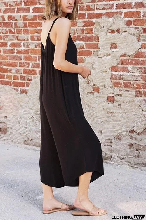 Chill Out Micro Rib Slip Jumpsuit