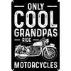 Cool Grandpa Riding Motorcycle - Metal Tin Signs(8*12Inch/12*16Inch) - Garage&Transport