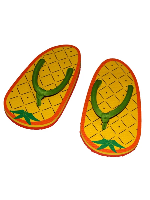 Summer Fruit Cartoon Cute Pattern Flat Shoes Flip Flops