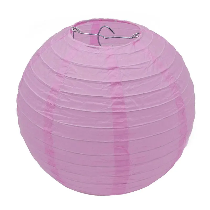 1pcs 20cm/25cm/30cm Colorful Chinese Round Hanging Paper Lanterns lamps Paper Crafts Party Festival Wedding Home DIY Decoration
