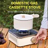 Camping Cassette Stove Outdoor Gas Burner Portable Cooking Gas Furnace (White)