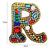 1Pcs 24 Alphabet R-DIY Diamond Painting KeyChain