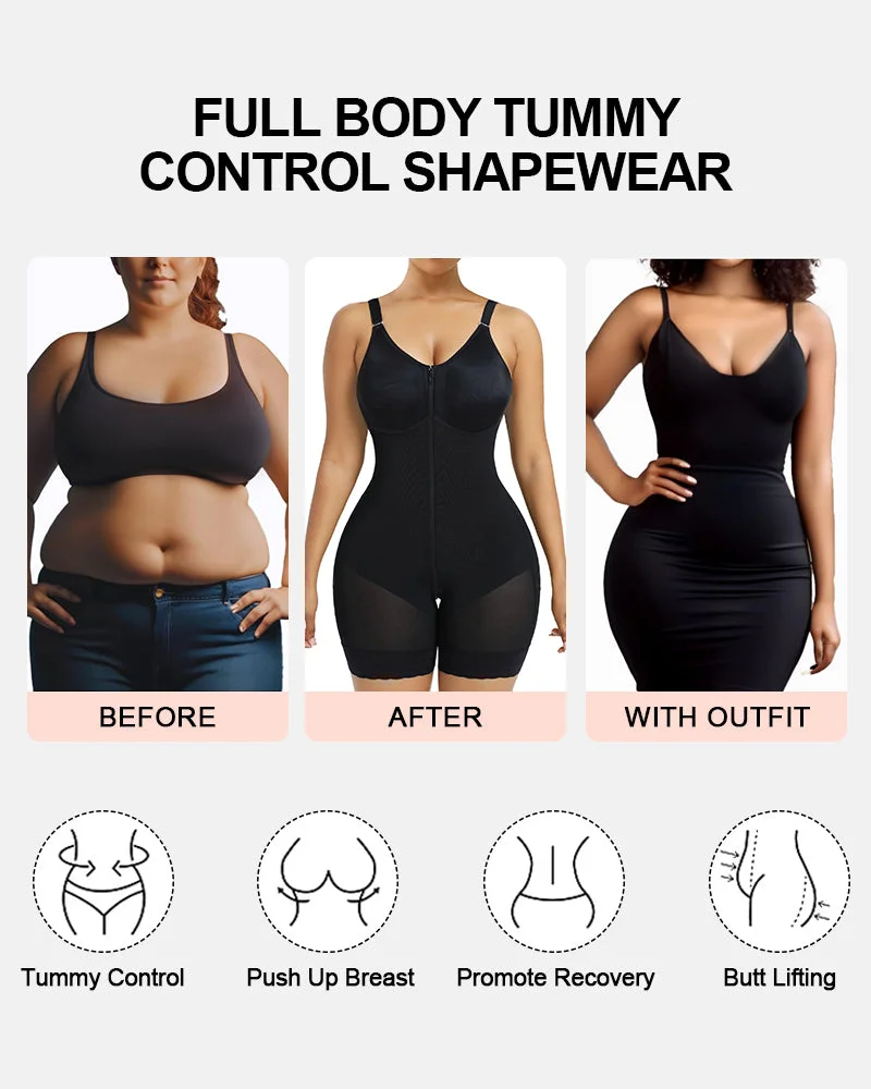 🔥🔥 Extra Plus Size Shaper Bodysuit Tummy Control Shapewear With Bra