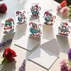 6PCS DIY Diamond Art Greeting Cards Christmas Gnome Congratulations Cards & Gift