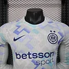 Joyfball 2025/2026 Player Version Long Sleeve Internazionale Milan Away Football Shirt 1:1 Thai Quality（The player version jersey is a bit tight, please pay attention to the size selection）