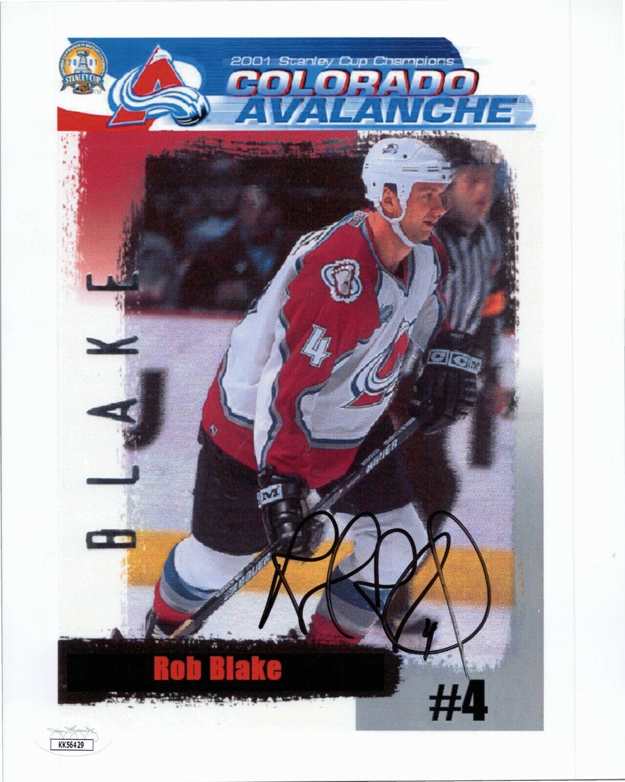 ROB BLAKE Authentic Hand-Signed COLORADO AVALANCHE