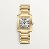 TANK FRANÇAISE WATCH Medium model, quartz movement, yellow gold