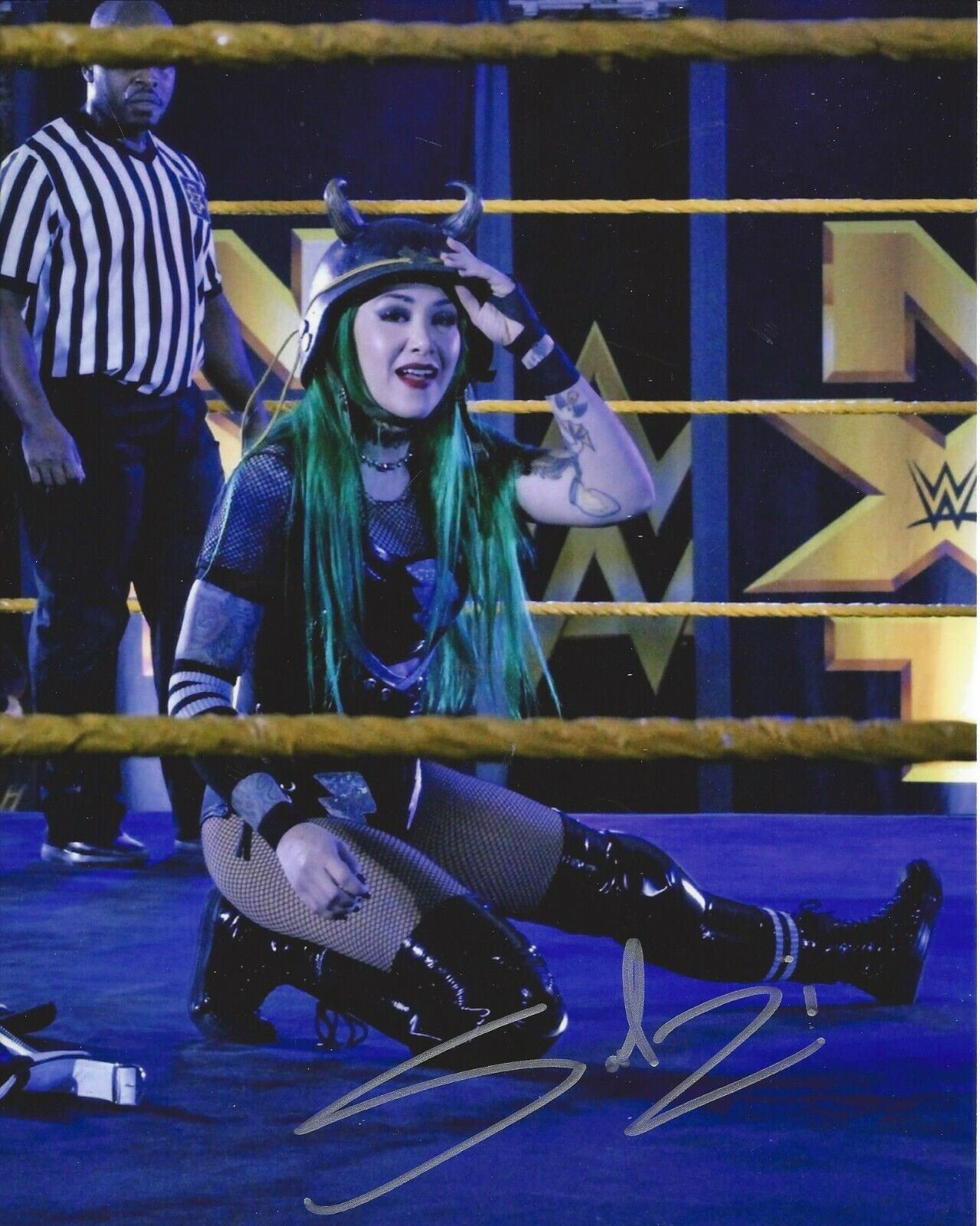 Shotzi Blackheart autographed 8x10 Sexy Hot In Person TNA WWE Shimmer RISE #9