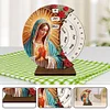 (US Local)Wooden Special Shaped DIY Diamond Painting Moon Perpetual Calendar Decor Kits