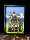 3D Beech Wood Magnetic Decorative Paint of All Character of Digimon - Digimon Decorative Painting - Mystical Art Studios