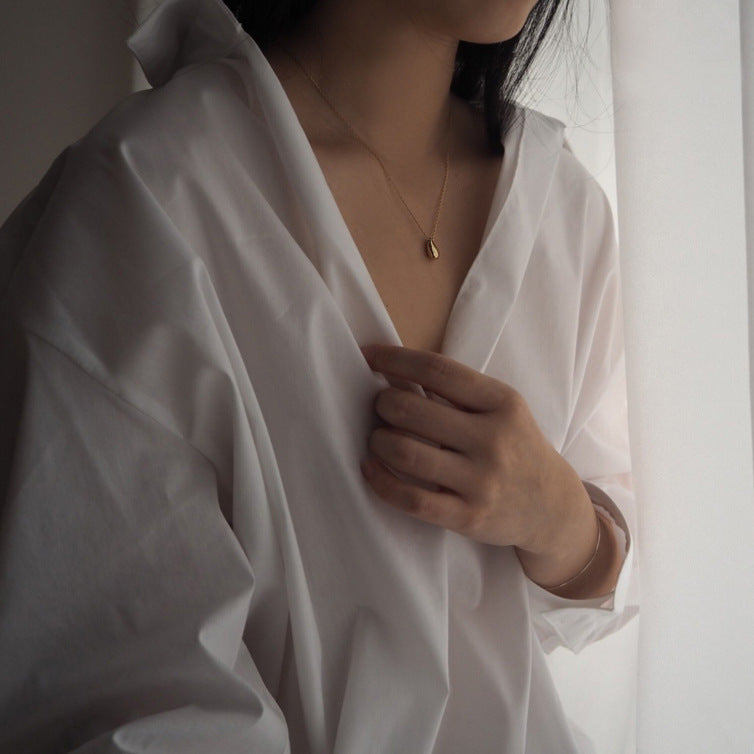 925 Sterling Silver IG Style Droplet Droplet Silver Pendants