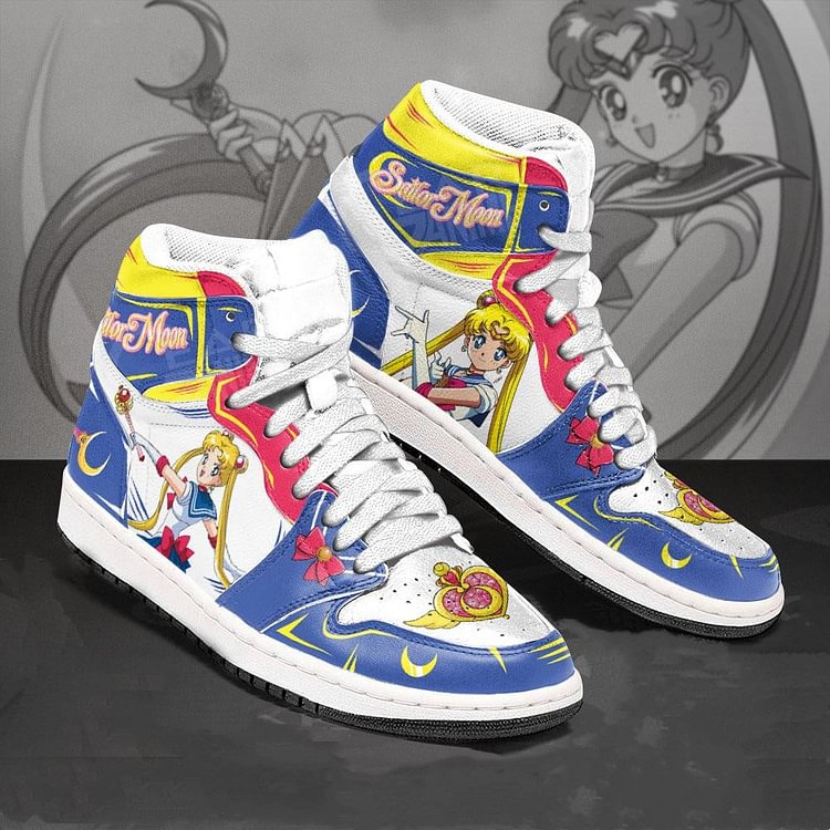 Kawaii Anime Blue Sailor Moon Sneakers BE511