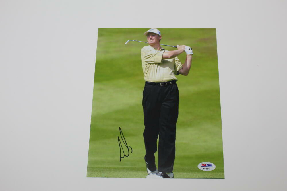 ERNIE ELS SIGNED AUTOGRAPH 8x10 Photo Poster painting - GOLF, THE BIG EASY, US OPEN CHAMPION PSA