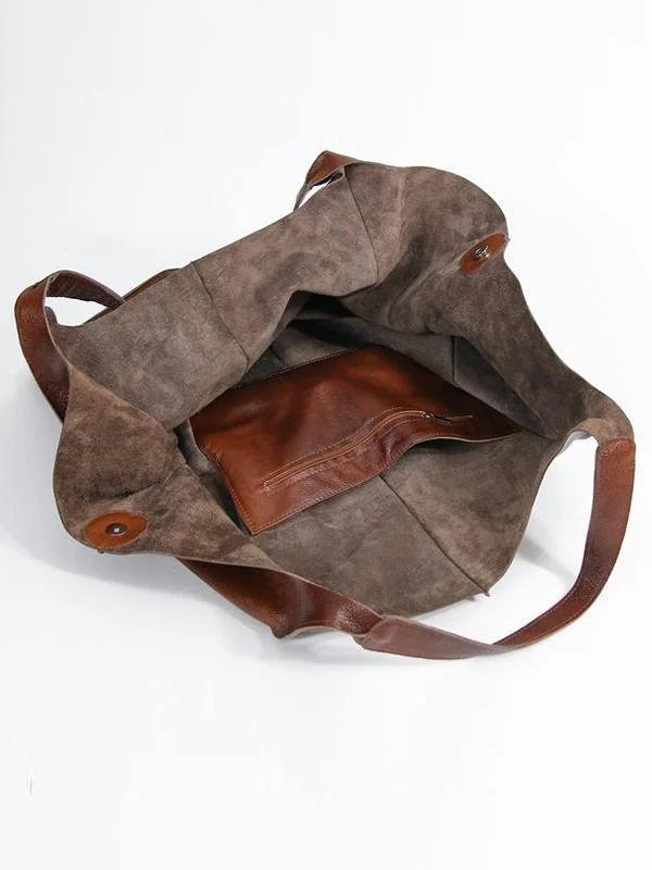 Vintage super large capacity shoulder bag