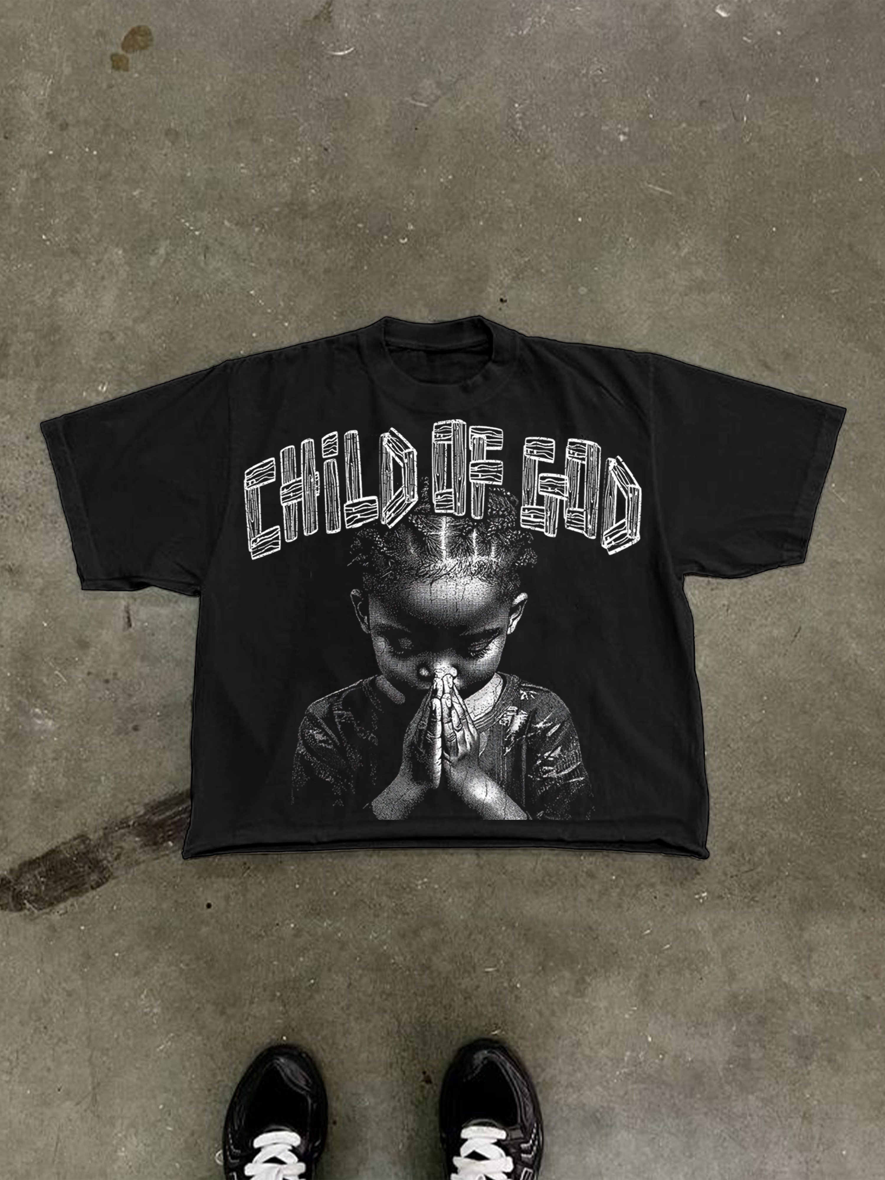 Child Of God Prayer Print Cropped T-shirt