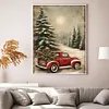 Christmas Tree And Car-11CT Stamped Cross Stitch 40*53cm/15.75*20.87in tapestrymarket