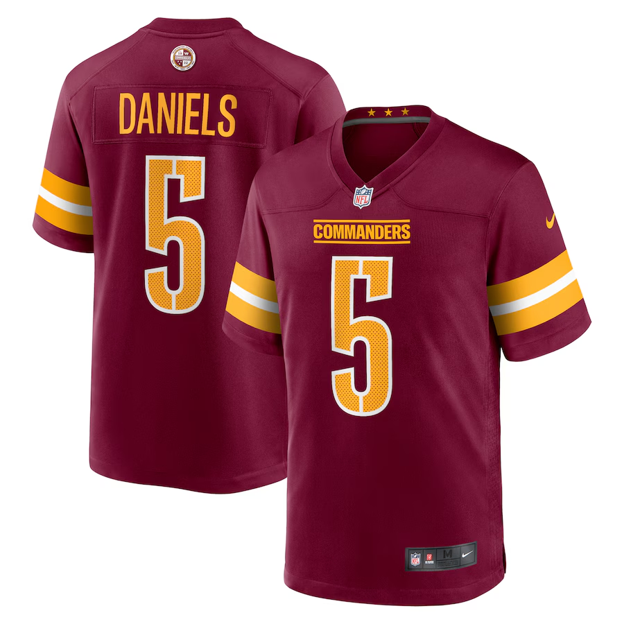 Washington Commanders Jayden Daniels Nike Carbon Black Fashion Jersey mysite