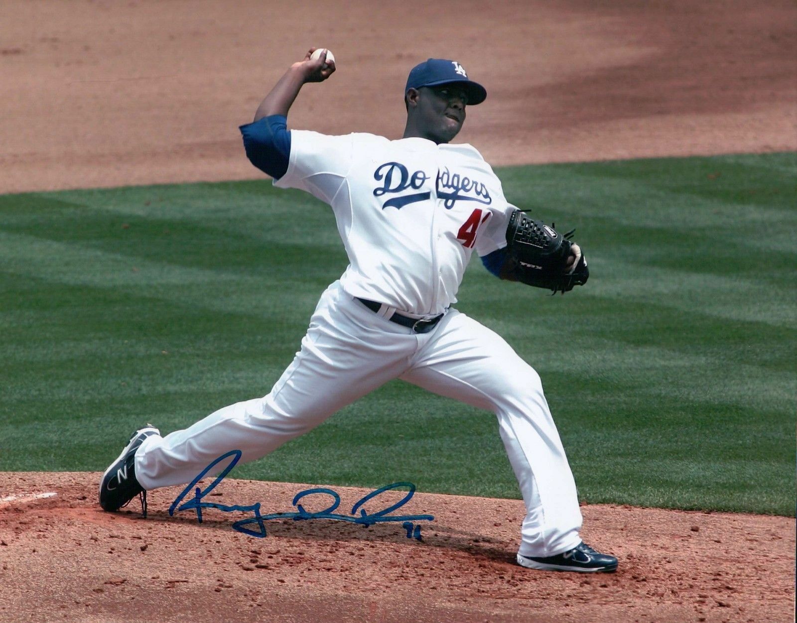 Rubby de la Rosa Signed 8X10 Photo Poster painting Autograph LA Dodgers Pitching Auto w/COA