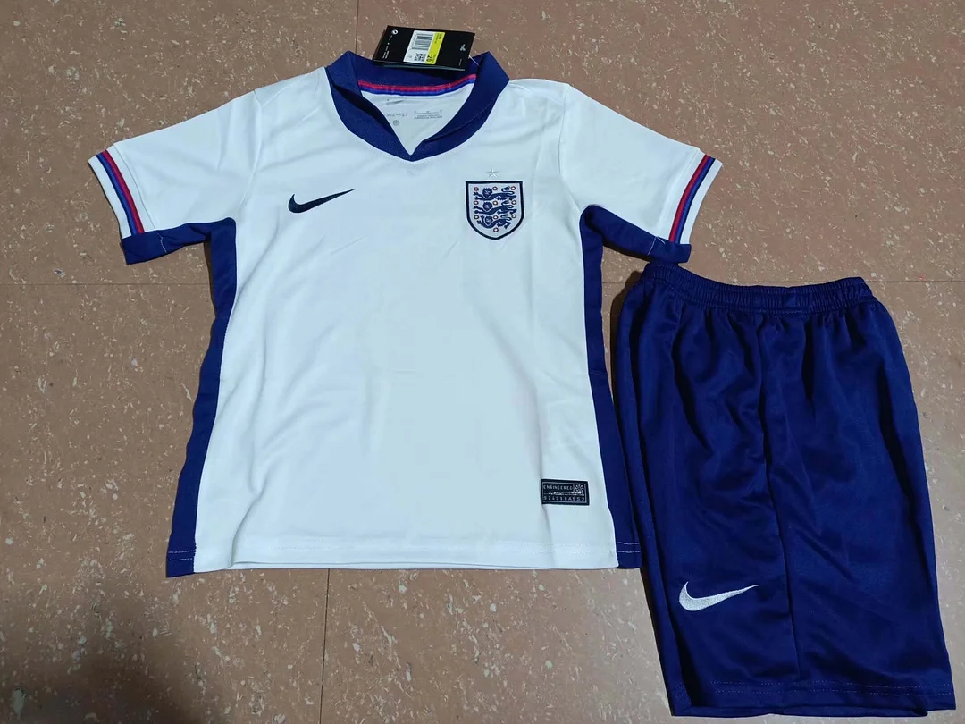 2024 England Home Football Shirt 1 1 Thai Quality Kids Size