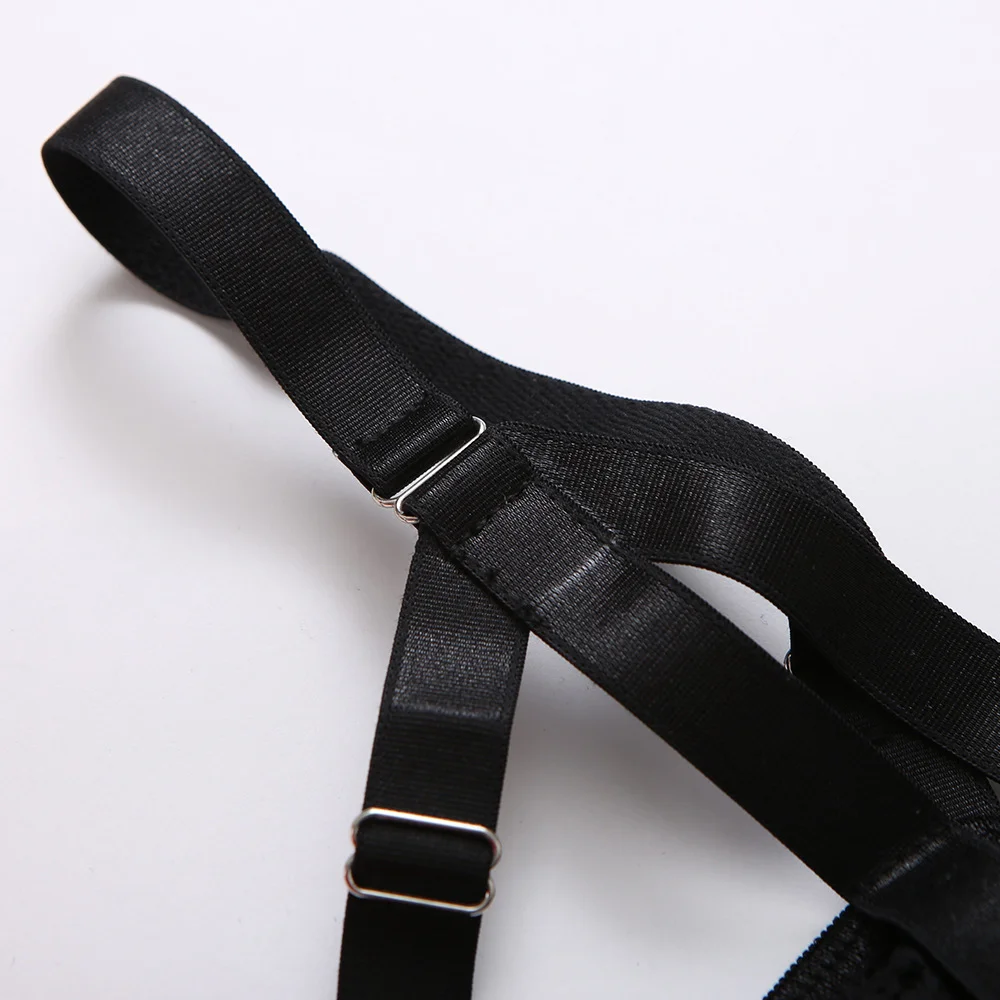 Billionm Lace Bodysuit Women Mesh Fishnet Intimate Sexy Halter Black Underwear Hollow Out Transparent Body Suits Crotchless Lingerie