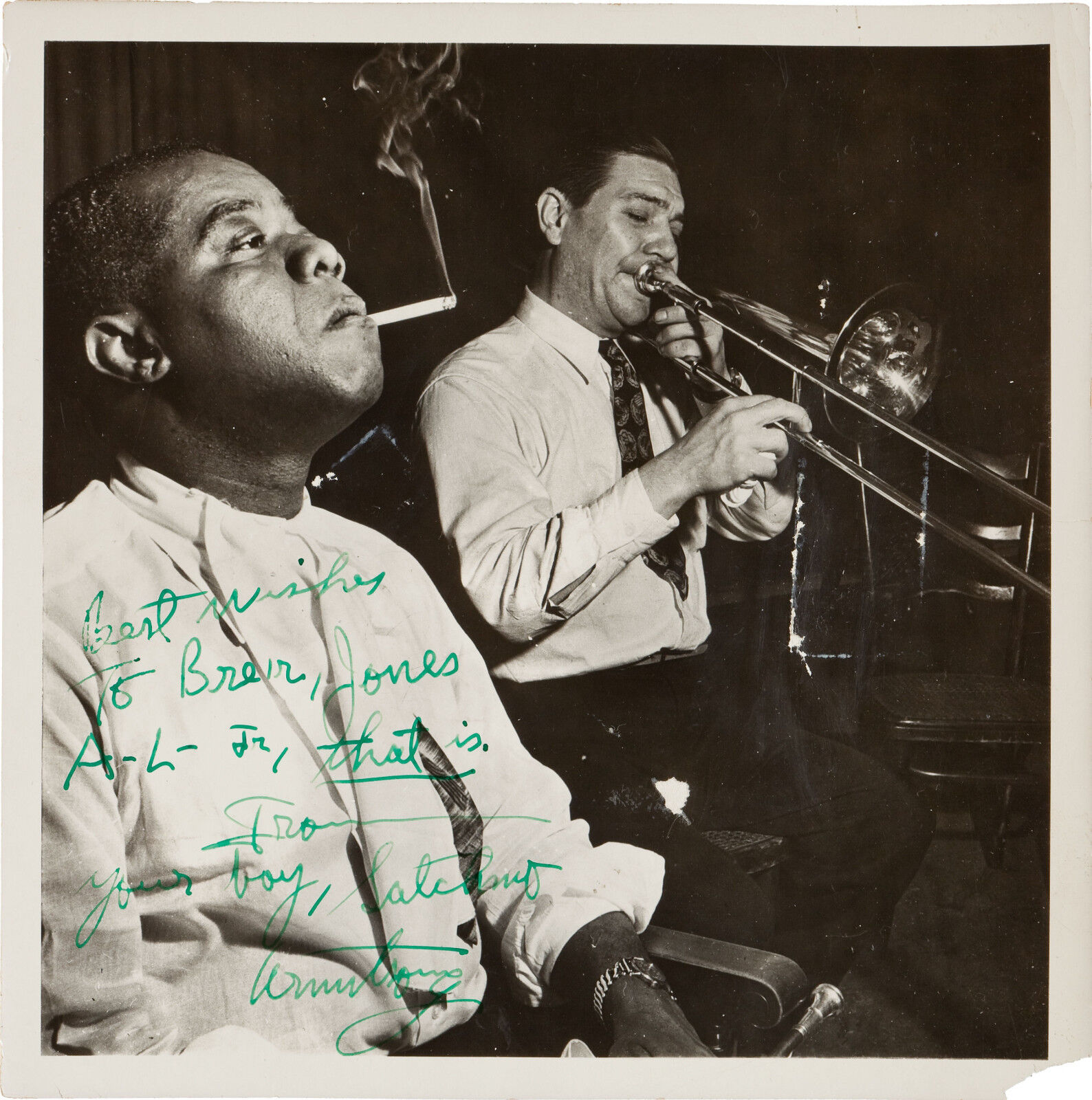 LOUIS ARMSTRONG Signed Photo Poster paintinggraph Jazz Musician SATCHMO Trumpet Player preprint