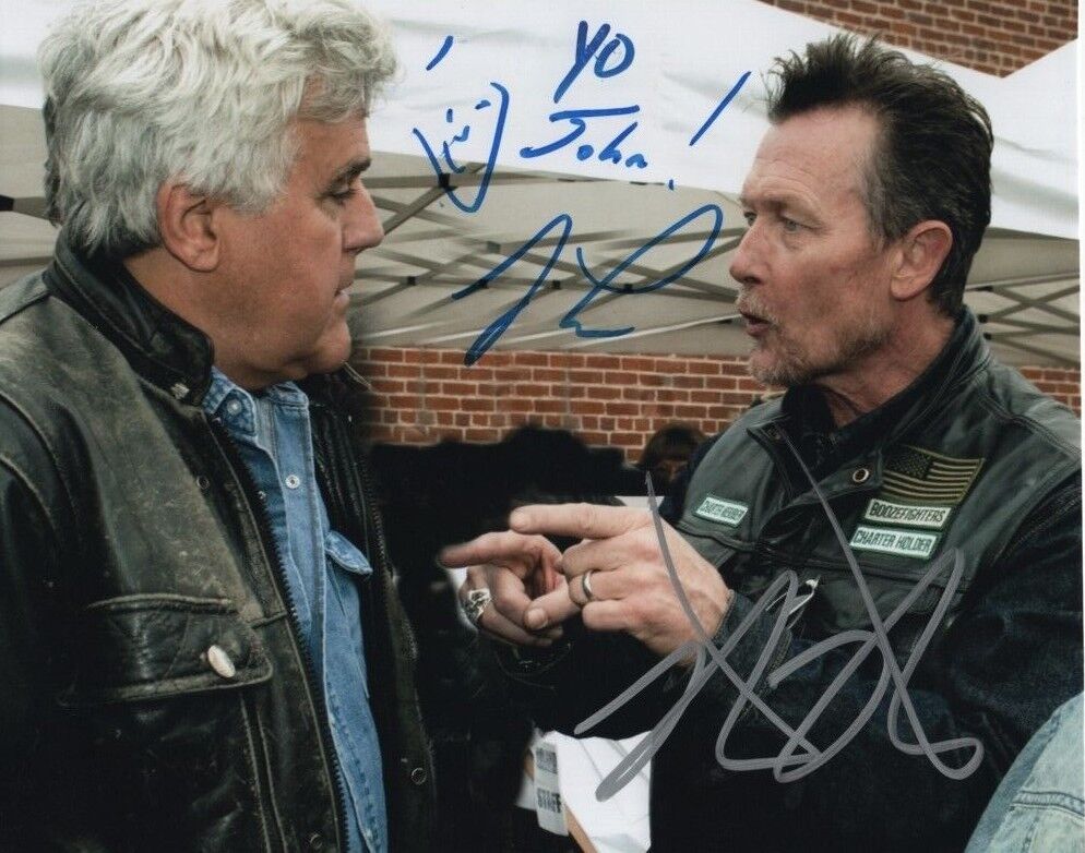 JAY LENO & ROBERT PATRICK Autographed Signed Photo Poster paintinggraph - To John