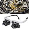 Telescopic Magnifier Glasses Loupes LED Light 8X/15X/23X Magnifying Eyewear