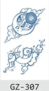 Temporary Waterproof Tattoo Stickers Butterfly Deer Rabbit Flower Juice Ink Lasting Boy Girl Chest Neck Hand Fake Bracelet Tatoo