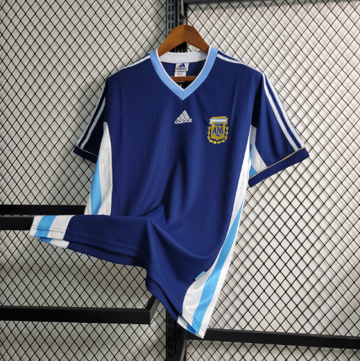 Retro 1998 Argentina away Men's Football T-Shirt