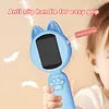 Kids Cat Shape Digital Magnifying Glass 2.0Inch Handheld Microscope for Kid Gift