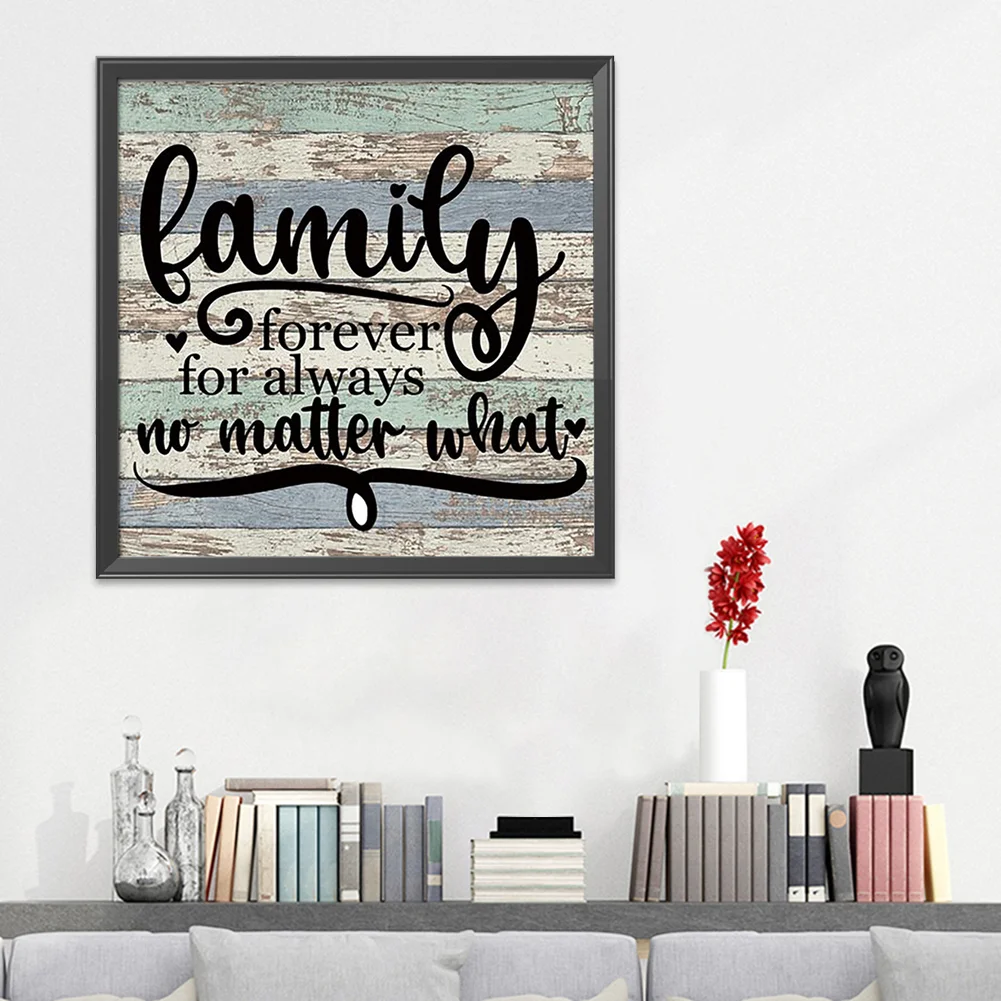 11ct Stamped Cross Stitch - Home Family Letters(36*36cm)