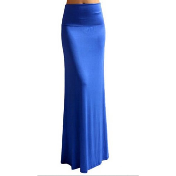 Women Summer Stretchy High Waist Skirt Bodycon Long Maxi Beach Skirt Casual - Life is Beautiful for You - SheChoic