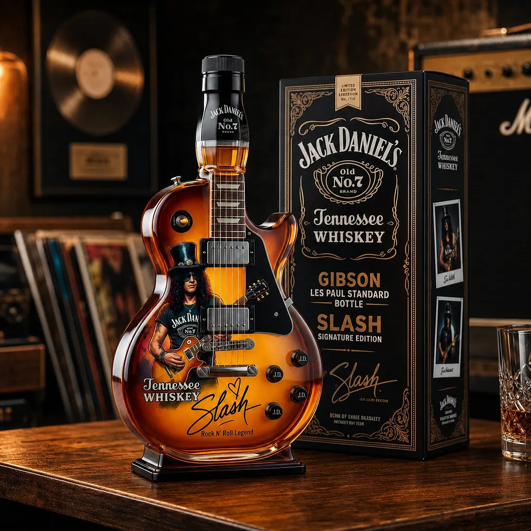 🎁 Father's Day 49% OFF &ndash; 👨&zwj;🎤🤘Appetite for Rock: Vintage Sunburst Guitar Figurine Spirit Bottle🎸✨