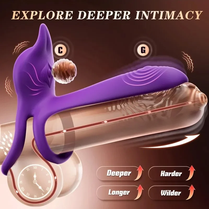 Flexo - Ultimate Vibration Cock Ring with Remote Control for G-Spot and Clitoral Stimulation