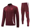 Joyfball 2024/2025 Bayern Munich Long Zipped Jacket Maroon Football Jersey 1:1 Thai Quality 