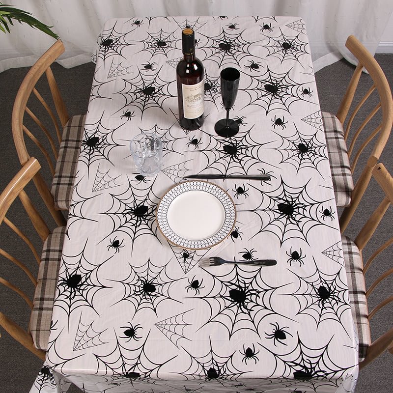 Spiders Tablecloth for Halloween Decoration-elleschic