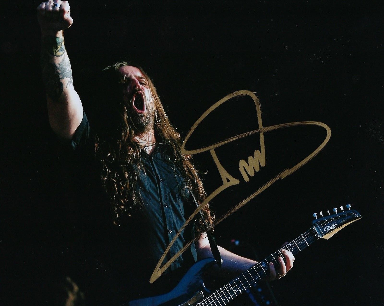 GFA Sepultura Guitarist * ANDREAS KISSER * Signed Autograph 8x10 Photo Poster painting AD1 COA