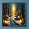 Diamond Painting -5D Full Round Drill Candlelight Forest