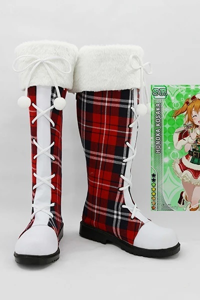 Lovelive Boots Cosplay Shoes Christmas Version